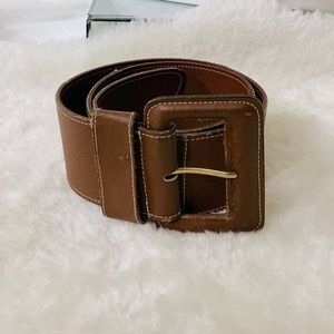 Christian Dior VINTAGE Leather Statement Belt